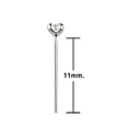 thumbnail image 2 of 20PCS Nose Studs Rings 22G Sterling Silver Crystal CZ bendable Nose Bone Stud Nose Ring Piercing, 2 of 4