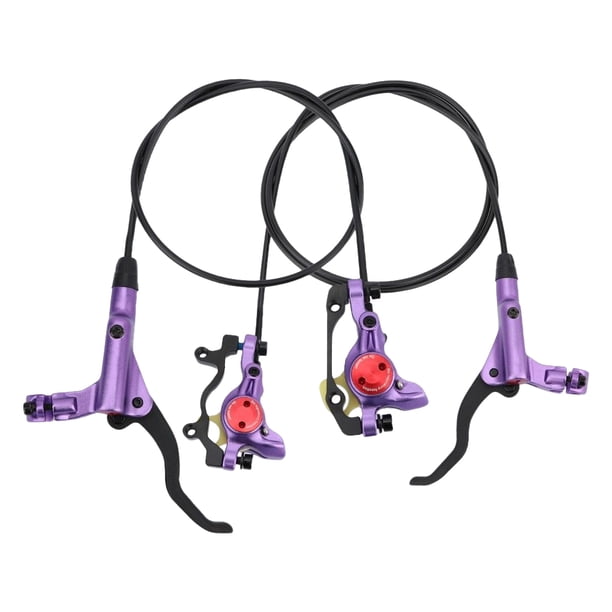 Soidarity Freno de disco hidráulico para bicicletas, 2 piezas, trasero izquierdo, delantero derecho, bidireccional, bicicleta de montaña, ciclismo de Ciclismo Violeta Soidarity OD028075-04