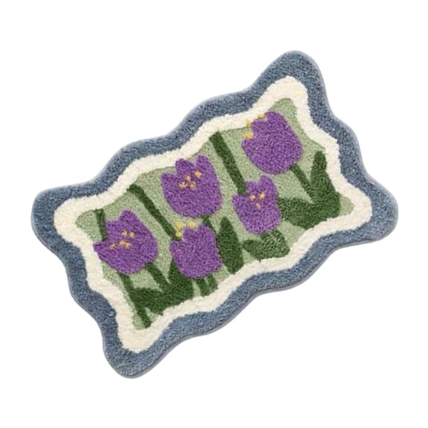 Alfombra de baño Alfombra lavable Alfombras de baño Alfombras de baño antideslizantes Absorbente de agua Secado rápido Alfombra de baño suave y peluda Estilo P