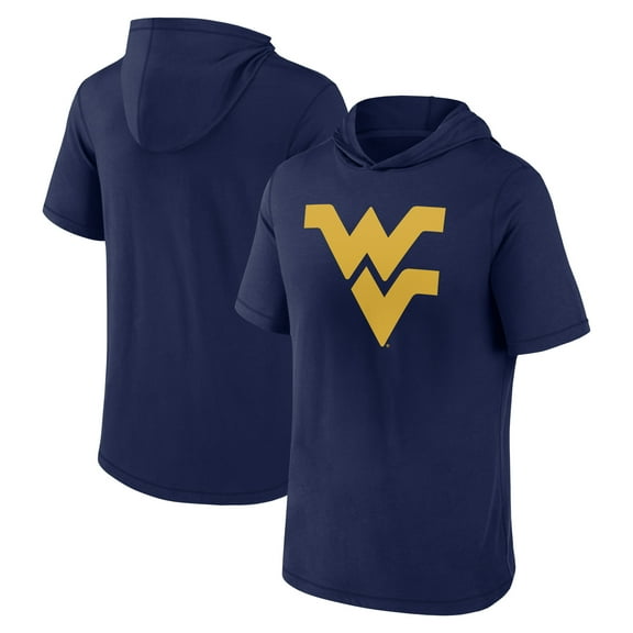 Men's Fanatics Navy West Virginia Mountaineers Primary Logo Hoodie T-Shirt