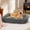 Warm Grey, variant on U By Bedsure ComfyFleece Cute Dog Bed for Small Dogs & Cats - Washable Furry Cat Beds, Rectangle Orthopedic Corduroy Fleece Puppy Beds with Removable Zipper Cover, 20x19x6inches, Cream