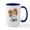 White/Navy Inside, variant on CafePress - Blenheim CKCS Rocker Large Mug - 15 oz Ceramic Large White Novelty Mug