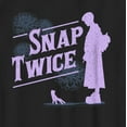 thumbnail image 2 of Boy's Wednesday Thing Snap Twice  Graphic Tee Black X Large, 2 of 5
