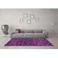 thumbnail image 3 of Ahgly Company Indoor Square Abstract Purple Modern Area Rugs, 6' Square, 3 of 4