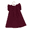 Burgundy, variant on LYMAYTER Ruffle Sleeveless Pleated Dress for 2-7Y Girls Cute Loose Summer A Line Dress Summer Casual Party Dress