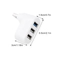 thumbnail image 4 of USB HUB USB3.0 Splitter Laptops Docking Station Extender Computer PC Mouse Phone Teléfono de carga Adaptador de transmisión Oficina Blanco Caja de plástico Inevent EL005770-03, 4 of 7