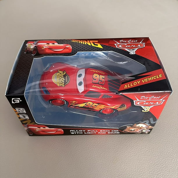 Disney Pixar Cars 3 Rayo McQueen Big Wheels Tío Camión Ramírez Storm Jackso Cruz Coche de Aleación Sonido y Luz Juguetes Regalos