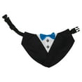 thumbnail image 2 of Formal Dog Tuxedo Bandana, Polyester Nylon Webbing, Adjustable Length, Easy Snap Design, Dfor Leash Weddings Formal Events, 2 of 8