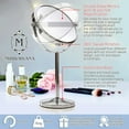 thumbnail image 2 of Mirrorvana 10X and 1X Double Sided Magnifying Makeup Mirror with Stand, 14" H…, 2 of 7