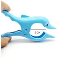 thumbnail image 3 of Alfileres para toallas de playa Alfileres de plástico reforzado para toallas de playa, mantas, ropa, alfombrillas, delfines X 4 piezas Fokelyi YQ-0692, 3 of 6