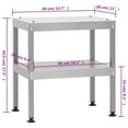thumbnail image 5 of vidaXL Table for Oven Smoker 15.7"x11"x17.5" Galvanized Steel, 5 of 5