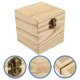 thumbnail image 4 of ColoMX Caja de regalo de madera de 4 piezas Caja de recuerdos de madera con cerradura Caja de regalo de caja de madera pequeña Caja vintage, 4 of 8