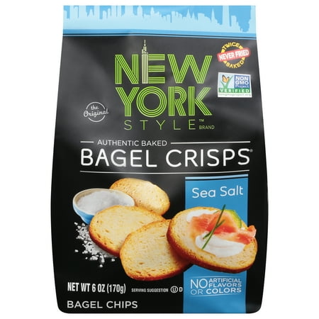 New York Style Sea Salt Bagel Crisps Bagel Chips 6 oz