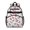 White Butterfly Flower Pattern, variant on Gray Red Flower Butterfly Pattern Cute School Backpack Bag for School with Padded Back and Adjustable Shoulder Straps 15.25"x11.5"x5.25"