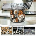thumbnail image 6 of Yayeee Ashtray with Lid for Cigarette Smokeless Stainless Steel Home Ash Holder, Black Plaid Floral, 6 of 7