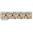thumbnail image 2 of Ambesonne Space Fabric by the Yard Upholstery, Robots on Grid Squares, 2 Yards, Multicolor, 2 of 4