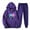 Purple, variant on JURANMO Fashion 2 Piece Outfits for Women, Printed Jogging Suits Casual Sweatsuits Sets Long Sleeve Hoodie and Sweatpants Two Piece Matching Sets Lightening Deals Wine S