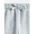 thumbnail image 6 of Wonder Nation Toddler Girls Fleece Cargo Jogger Sweatpants, Sizes 12M-5T, 6 of 7