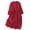 Red, variant on Zpanxa Simple Linen Dress for Women Relaxed Fit Round Neck Casual Minimalist Style Boho Day Dress