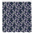 thumbnail image 2 of Ambesonne Floral Shower Curtain, Snowdrops Galanthus Flowers, 69"Wx84"L, Mauve Indigo and Green, 2 of 4