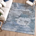 thumbnail image 6 of Addison Rugs Mayfield Premium Machine Washable Transitional Abstract Blue Rectangle Rug, 3' x 5', 6 of 6