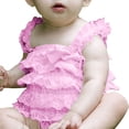 thumbnail image 4 of Siilsaa Bodysuit for Kids Toddler Baby Girl Ruffled Sleeveless Romper Casual Summer Jumpsuit Clothes Pink,M, 4 of 8