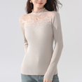 thumbnail image 2 of Breezora Womens Long Sleeve Thermal Tops Stand Neck Warm Fleece Turtleneck Undershirt For Autumn Winter Elegant, 2 of 6
