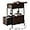 Dark Cherry, variant on End Table with Charging Station, Narrow Side Table with Flip Top Cabinet and Fabric Drawer, Nightstand Bedside Tables for Small Spaces, Bedroom, Living Room, Dark Cherry