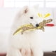 thumbnail image 3 of Juguete interactivo de entrenamiento para perros con forma de cocodrilo de peluche suave que limpia los dientes y protege contra mordidas., 3 of 11