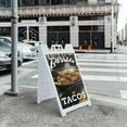thumbnail image 5 of Birria Tacos 24" x 36" Double Sided A-Frame Sidewalk Sign Includes 2 Plastic Inserts | Foldable Portable White Signicade Sandwich Board | Authentic Mexican Cuisine Food Trucks Street, 5 of 6