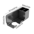 thumbnail image 2 of Specollect Clearance 1Pcs Wall Mounted Hair Dryer Holder - Storage Organizer with Shelf for Bathroom, Blow Dryer Rack, 2 of 7