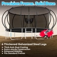 thumbnail image 6 of WOWLAND Trampoline 16FT for Kids and Adults, 1500LBS Capacity Heavy Duty Trampoline Outdoor with Enclosure Net and Basketball Hoop, Recreational Backyard Trampoline, Easy Assembly, Birthday Gift, 6 of 9