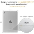 thumbnail image 2 of AmPm Case Fit 2018/2017 iPad 9.7 5th / 6th Generation - Slim Lightweight Smart Shell Stand Cover with Translucent Frosted Back Protector Fit Apple iPad 9.7 Inch 2018/2017, Rose Gold (Auto Wake/Sleep), 2 of 8