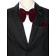thumbnail image 4 of INSPIRE CHIC Corbata de moño de terciopelo para hombre con bolsillo preatado de color sólido ajustable rojo oscuro talla única, 4 of 4