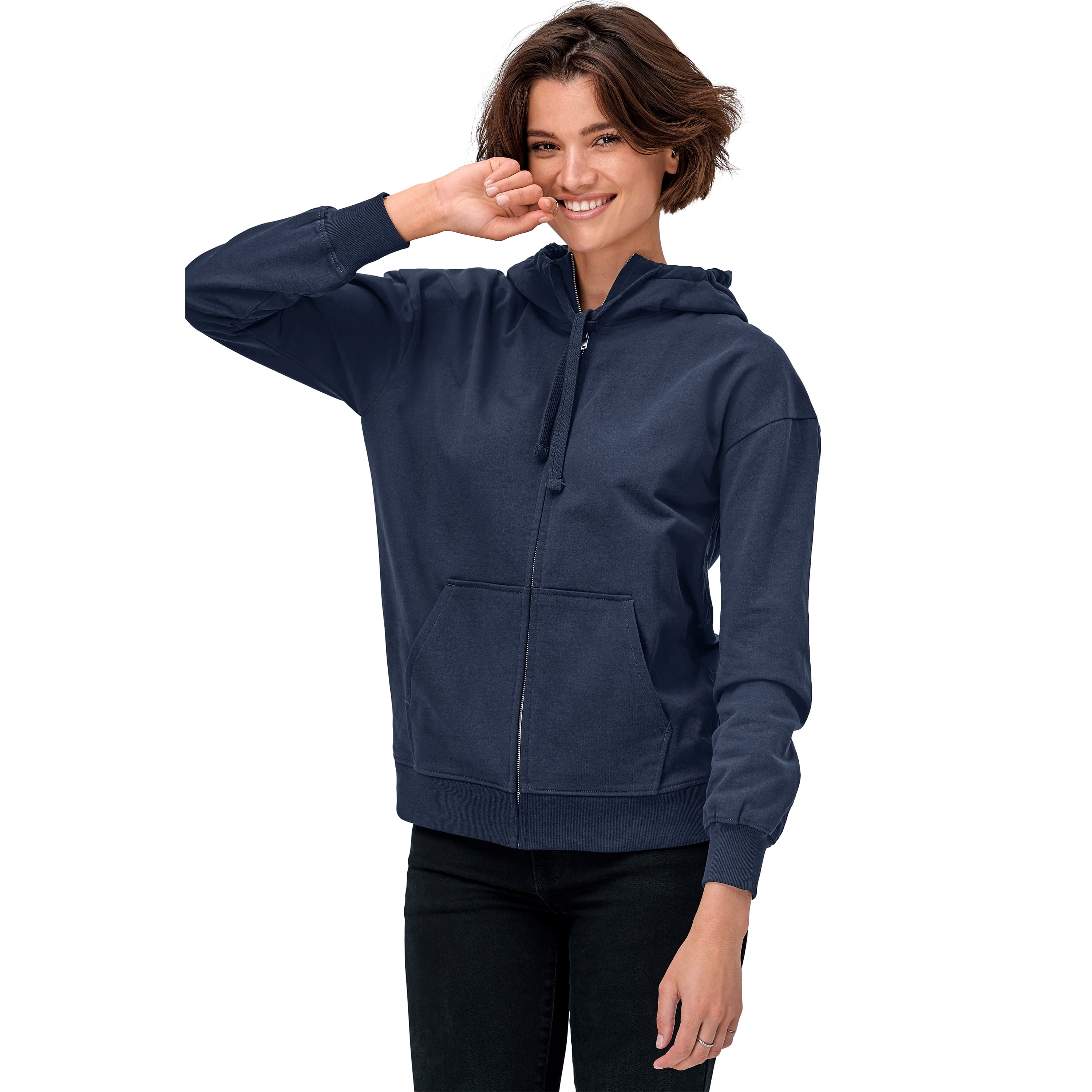 plus size navy hoodie