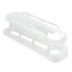 thumbnail image 2 of Dispensador de huevos enrollable, soporte automático para huevos enrollable, ahorro de espacio de 2 niveles, para encimera de refrigerador, transparente, 2 of 10