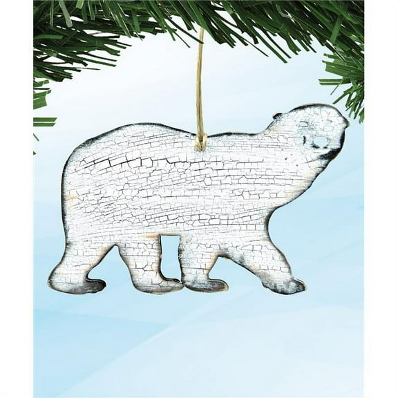 Designocracy 99225-M Polar Bear Wooden Magnet Wall Decor