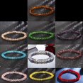 thumbnail image 3 of Xiao Hua Pulsera de cristal hecha a mano con cuentas de vidrio, pulsera elástica, joyería de moda para mujer, color blanco, 1 pieza, 3 of 5