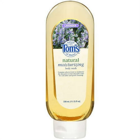 Tom's of Maine Natural Care Body Wash, Lavender, 11.15 fl oz (330 ml) (Pack of 4)