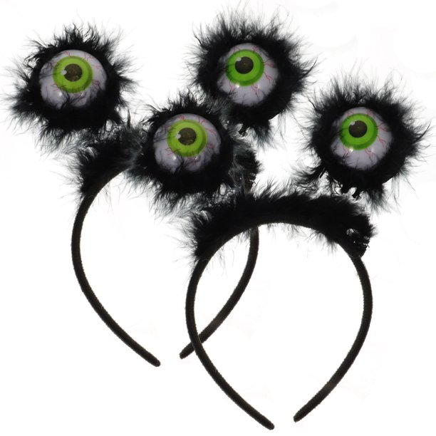 Diademas de globo ocular para Halloween, aros para el pelo, tocado de bolas de ojos de Halloween, estilo aleatorio, 2 uds.