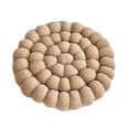 thumbnail image 2 of Usloyux Under $5 Round Floor Cushion, Tufted Cotton Linen Seat Pad, Tatami Meditation Pillow, Living Room Bedside Mat, Office Chair Cushion, Portable Comfort for Indoor Outdoor Use, 2 of 6