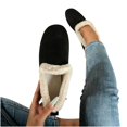 thumbnail image 6 of Women Winter Warm Sherpa Lined Flat Mules, Soft Faux Suede Slip‑On Casual Shoes, Comfort Non‑Slip Footwear, 6 of 9
