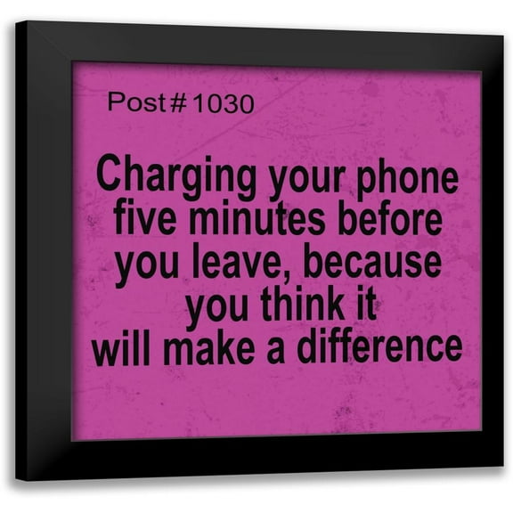 Greene, Taylor 12x12 Black Modern Framed Museum Art Print Titled - POST# 1030