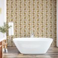 thumbnail image 4 of Ambesonne, Flowers Boho Peel & Stick Wallpaper for Home, Oriental Floral Design, 13"x72", Pale Tan Dark Yellow, 4 of 5