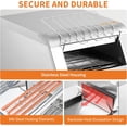 thumbnail image 4 of Grille-pain Convoyeur Haute Capacité - 1300W 110V Inox - 7 Niveaux de Brunissement & Minuterie - 150 Tranches/Heure - 3 Modes de Toasts - Restaurant, Boulangerie, Hôtel, Buffet - Prise US 1.5m 1300W, 4 of 9