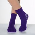 thumbnail image 1 of Calcetines de yoga de cinco dedos, calcetines de algodón para mujer, calcetines antideslizantes, calcetines deportivos profesionales para interiores, calcetines de yoga para mujer, 1 of 6