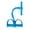 Blue, variant on 4-Tube Pedal Resistance Band – EVA Foam Handles & Footrests for Home Fitness, Yoga, Pilates, Strength Training