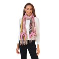 thumbnail image 2 of FORMRS Womens Scarf Winter Soft Long Big Warm Shawls Wrap Tassel Scarves, Cute Doughnuts Pattern, 2 of 9
