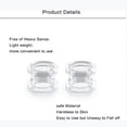 thumbnail image 3 of LAURITAMI 6Pcs Soft Silicone Ear Gauges Flesh Tunnels Plugs Stretchers Expander Double Flared Flesh Tunnels Ear Piercing Jewelry For Women Men, 3 of 3