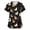 Dark Gray-A#3062CC, variant on Cartoon Animal Print Scrub Top Women S-5XL Plus Size Women Nurse Uniform with Pocket Stretchy V Neck Short Sleeve Scrubs Tops for Women